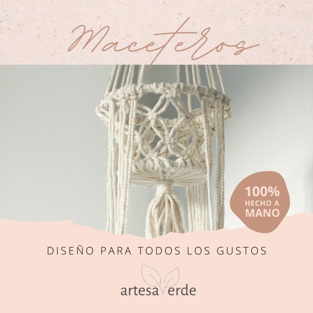 maceteros macramé maceteros macramé