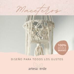 Maceteros de macramé
