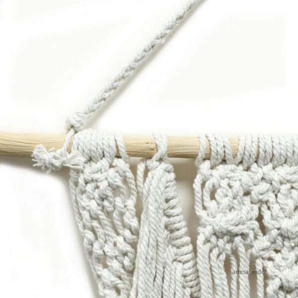 Tapiz Macramé “Amanecer de Algodón” - Imagen 3